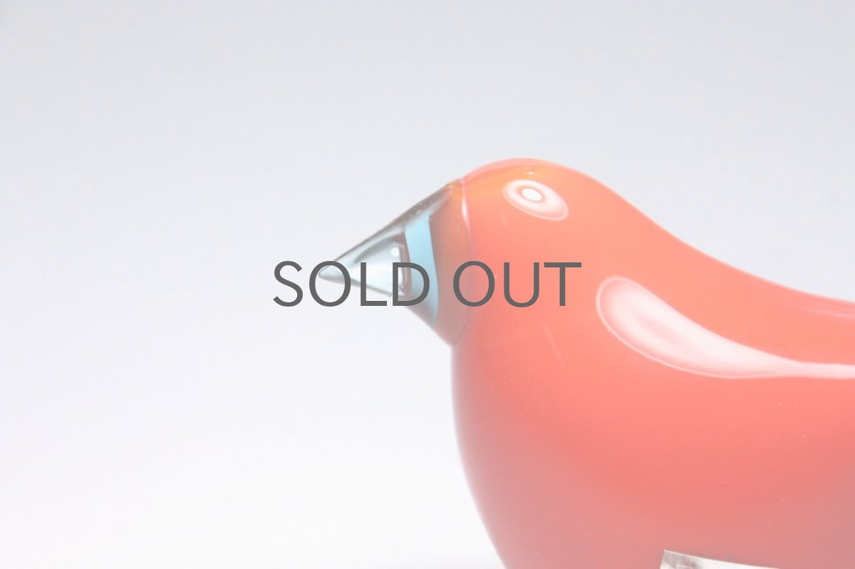 画像2: 北欧アートガラス/ビンテージガラス/Oiva Toikka/オイバ・トイッカ/オイヴァ・トイッカ/Nuutajarvi/ヌータヤルヴィ/Sieppo/シエッポ/初期不透明レッド (2)