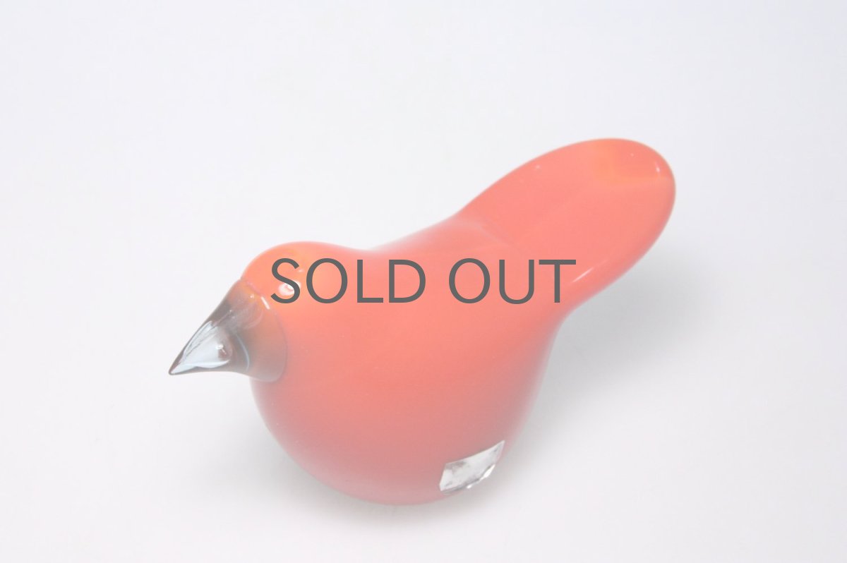 画像6: 北欧アートガラス/ビンテージガラス/Oiva Toikka/オイバ・トイッカ/オイヴァ・トイッカ/Nuutajarvi/ヌータヤルヴィ/Sieppo/シエッポ/初期不透明レッド (6)