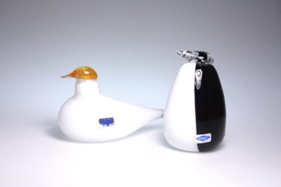 画像1: 北欧アートガラス/ビンテージガラス/Oiva Toikka/オイバ・トイッカ/iittala/イッタラ/Birds/バード/Posti/1990/Pigen