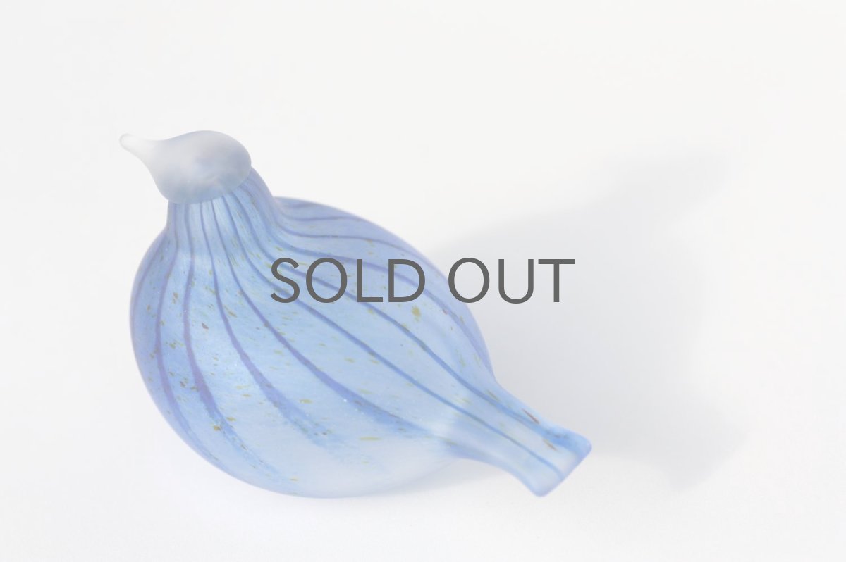 画像5: 北欧アートガラス/ビンテージガラス/Oiva Toikka/オイバトイッカ/iittala/イッタラ/Nuutajarvi/ヌータヤルヴィ/Birds/バード/Unique Day Brid/マットブルー (5)