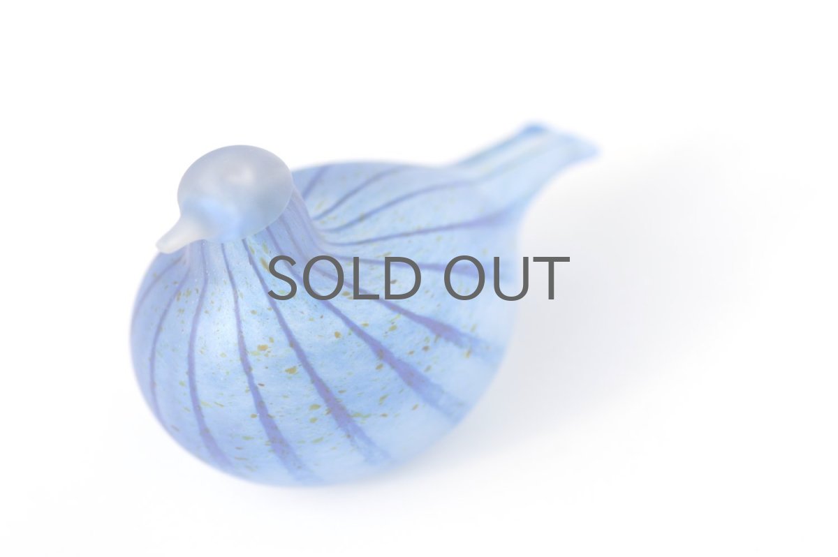 画像7: 北欧アートガラス/ビンテージガラス/Oiva Toikka/オイバトイッカ/iittala/イッタラ/Nuutajarvi/ヌータヤルヴィ/Birds/バード/Unique Day Brid/マットブルー (7)