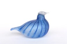 画像6: 北欧アートガラス/ビンテージガラス/Oiva Toikka/オイバトイッカ/iittala/イッタラ/Nuutajarvi/ヌータヤルヴィ/Birds/バード/Unique Day Brid/マットブルー (6)