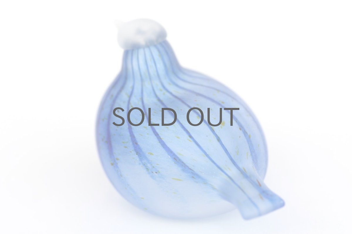 画像2: 北欧アートガラス/ビンテージガラス/Oiva Toikka/オイバトイッカ/iittala/イッタラ/Nuutajarvi/ヌータヤルヴィ/Birds/バード/Unique Day Brid/マットブルー (2)