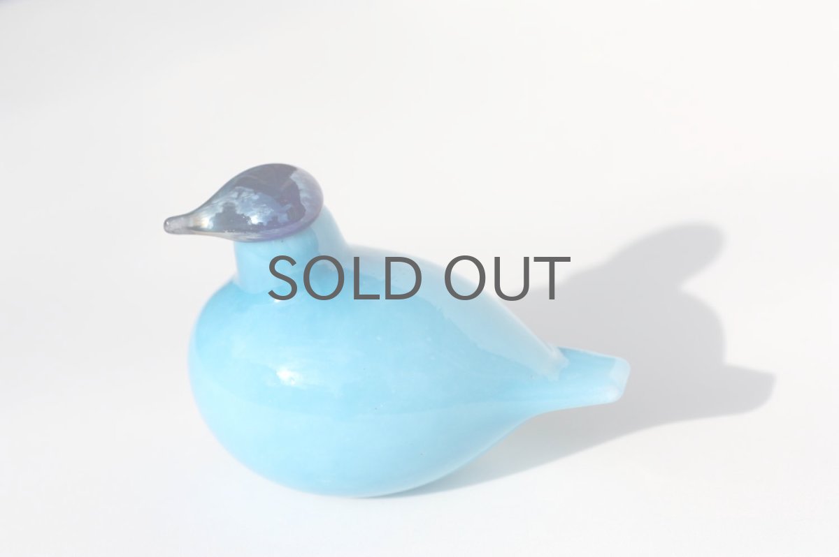画像5: 北欧アートガラス/ビンテージガラス/Oiva Toikka/オイバトイッカ/iittala/イッタラ/Nuutajarvi/ヌータヤルヴィ/Birds/バード/Little tern/リトルターン/ライトブルー (5)