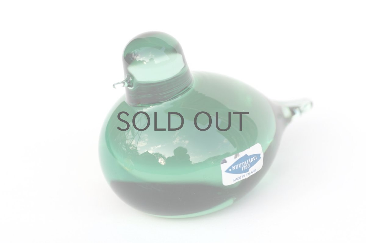 画像1: 北欧アートガラス/ビンテージガラス/Oiva Toikka/オイバ・トイッカ/iittala/イッタラ/Birds/バード/Pulmu/1988/グリーン (1)