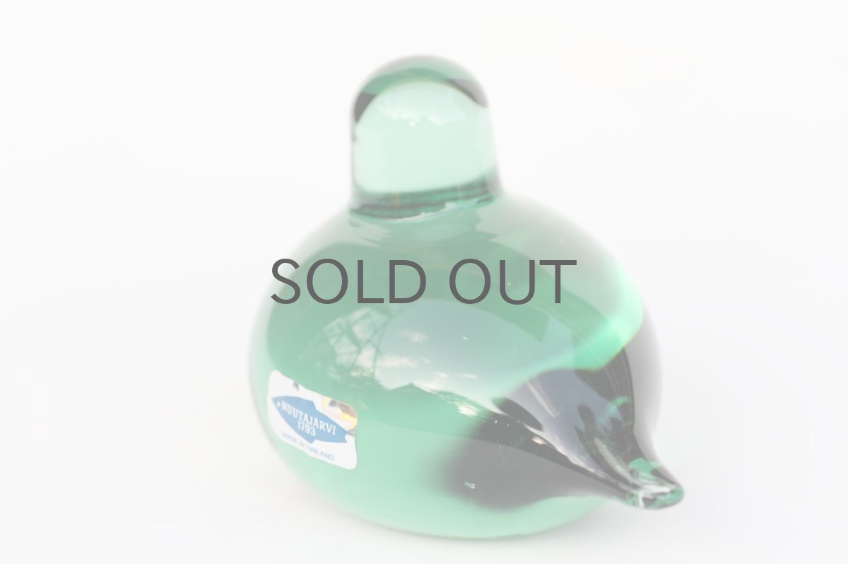 画像4: 北欧アートガラス/ビンテージガラス/Oiva Toikka/オイバ・トイッカ/iittala/イッタラ/Birds/バード/Pulmu/1988/グリーン (4)