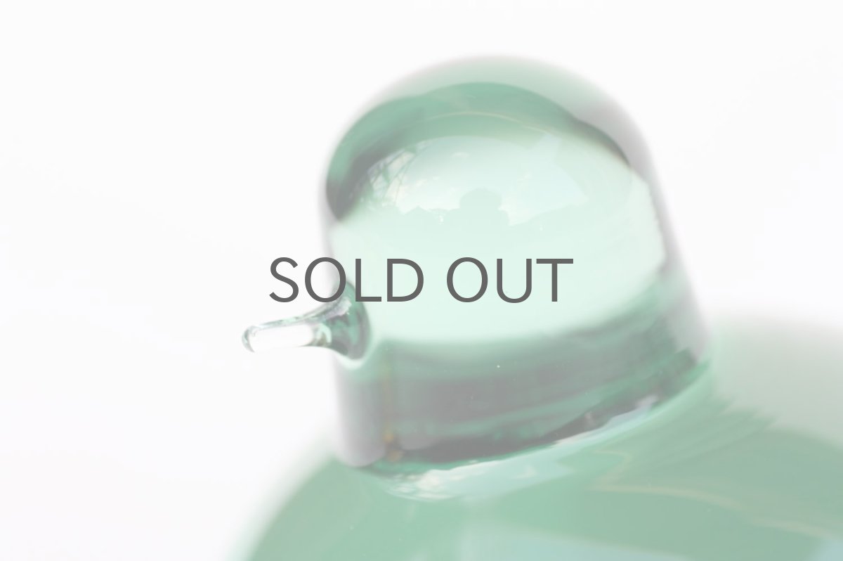 画像2: 北欧アートガラス/ビンテージガラス/Oiva Toikka/オイバ・トイッカ/iittala/イッタラ/Birds/バード/Pulmu/1988/グリーン (2)