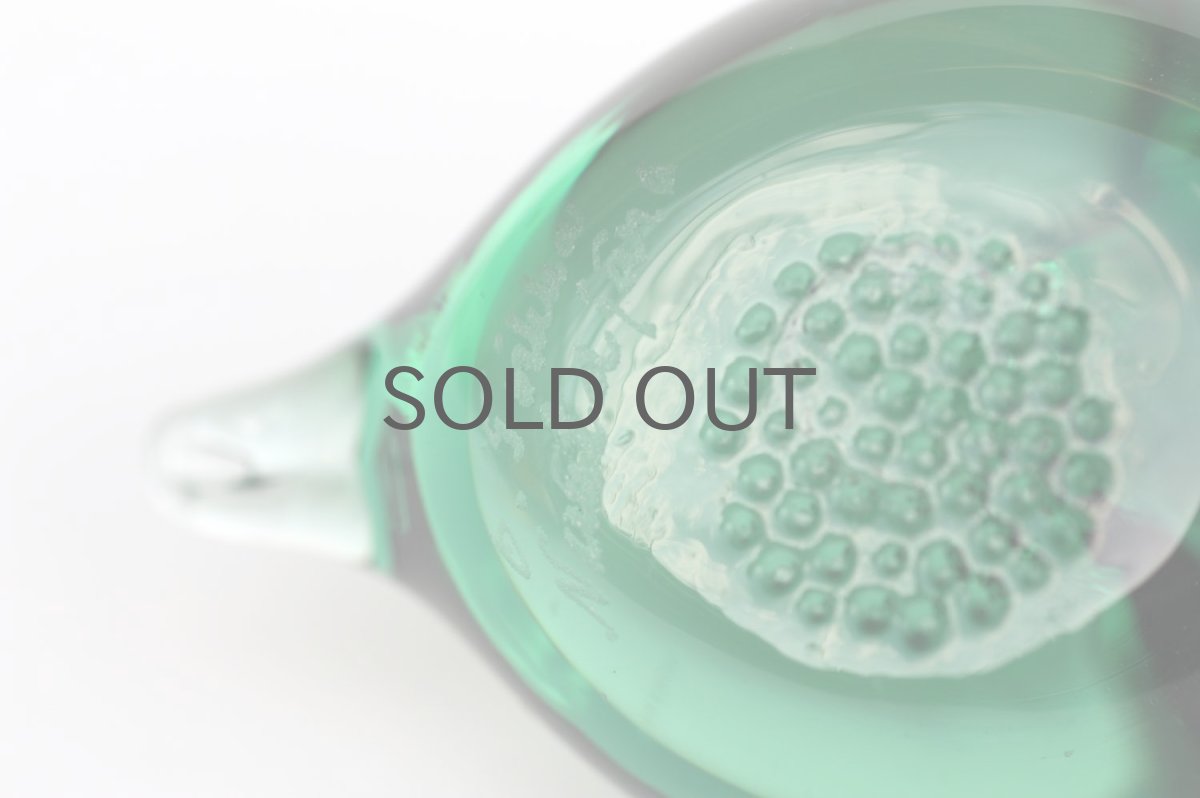 画像5: 北欧アートガラス/ビンテージガラス/Oiva Toikka/オイバ・トイッカ/iittala/イッタラ/Birds/バード/Pulmu/1988/グリーン (5)