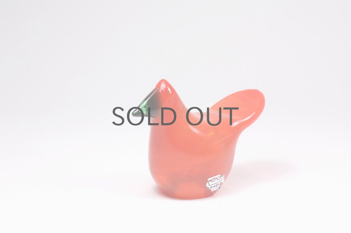 画像4: 北欧アートガラス/ビンテージガラス/Oiva Toikka/オイバ・トイッカ/オイヴァ・トイッカ/Nuutajarvi/ヌータヤルヴィ/Sieppo/シエッポ/初期レッド (4)