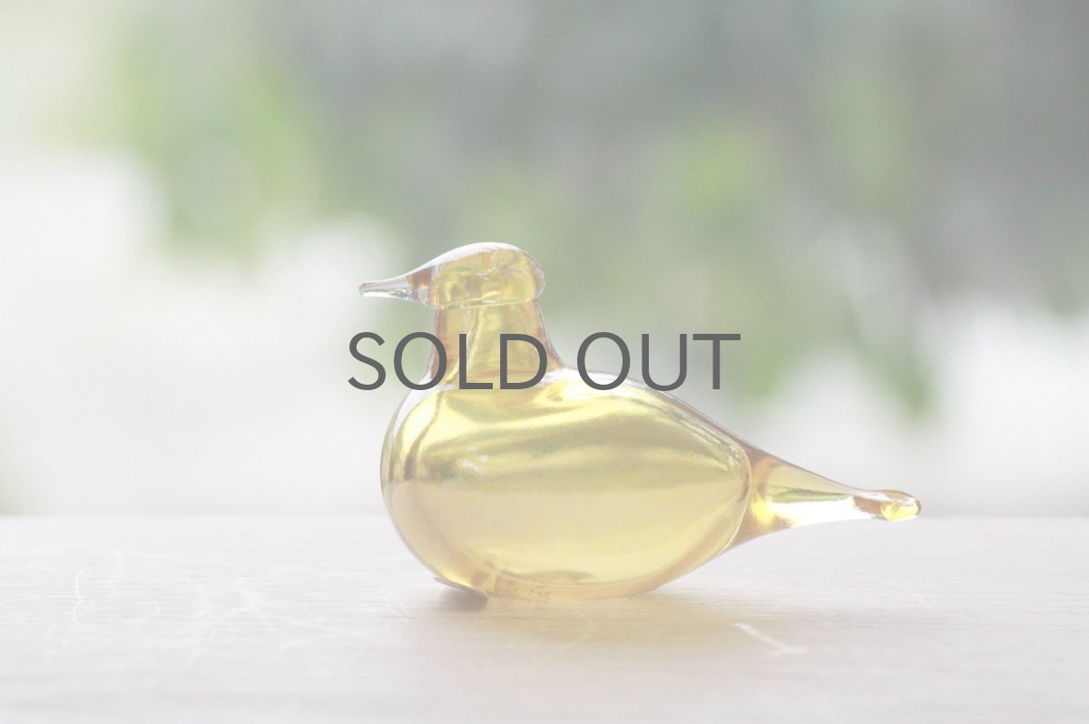 画像7: 北欧アートガラス/iittala/イッタラバード/Oiva Toikka/オイバトイッカ/ Little tern/Golden-Crested Kinglet/イエロー (7)