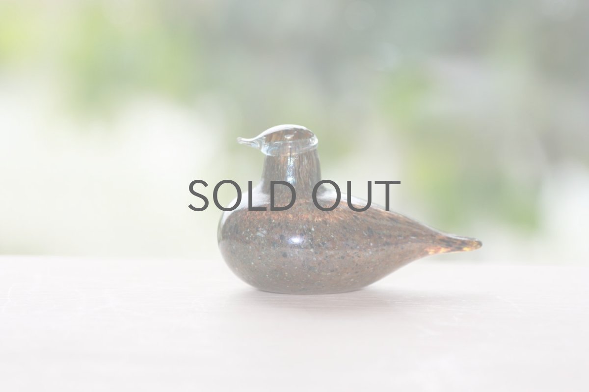 画像7: 北欧アートガラス/iittala/イッタラバード/Oiva Toikka/オイバトイッカ/Golden-Crested Kinglet/ブラウン系 (7)