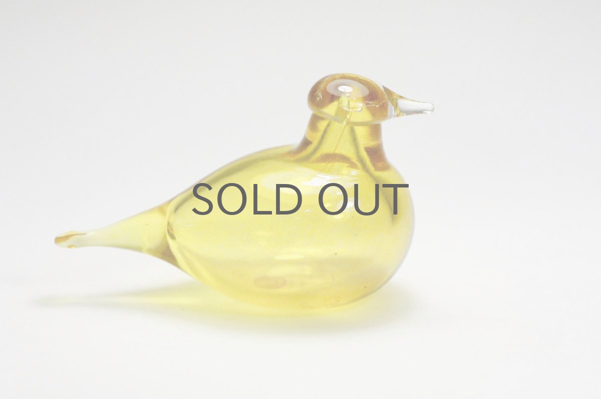 画像3: 北欧アートガラス/iittala/イッタラバード/Oiva Toikka/オイバトイッカ/ Little tern/Golden-Crested Kinglet/イエロー (3)