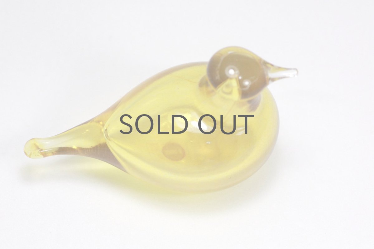 画像4: 北欧アートガラス/iittala/イッタラバード/Oiva Toikka/オイバトイッカ/ Little tern/Golden-Crested Kinglet/イエロー (4)