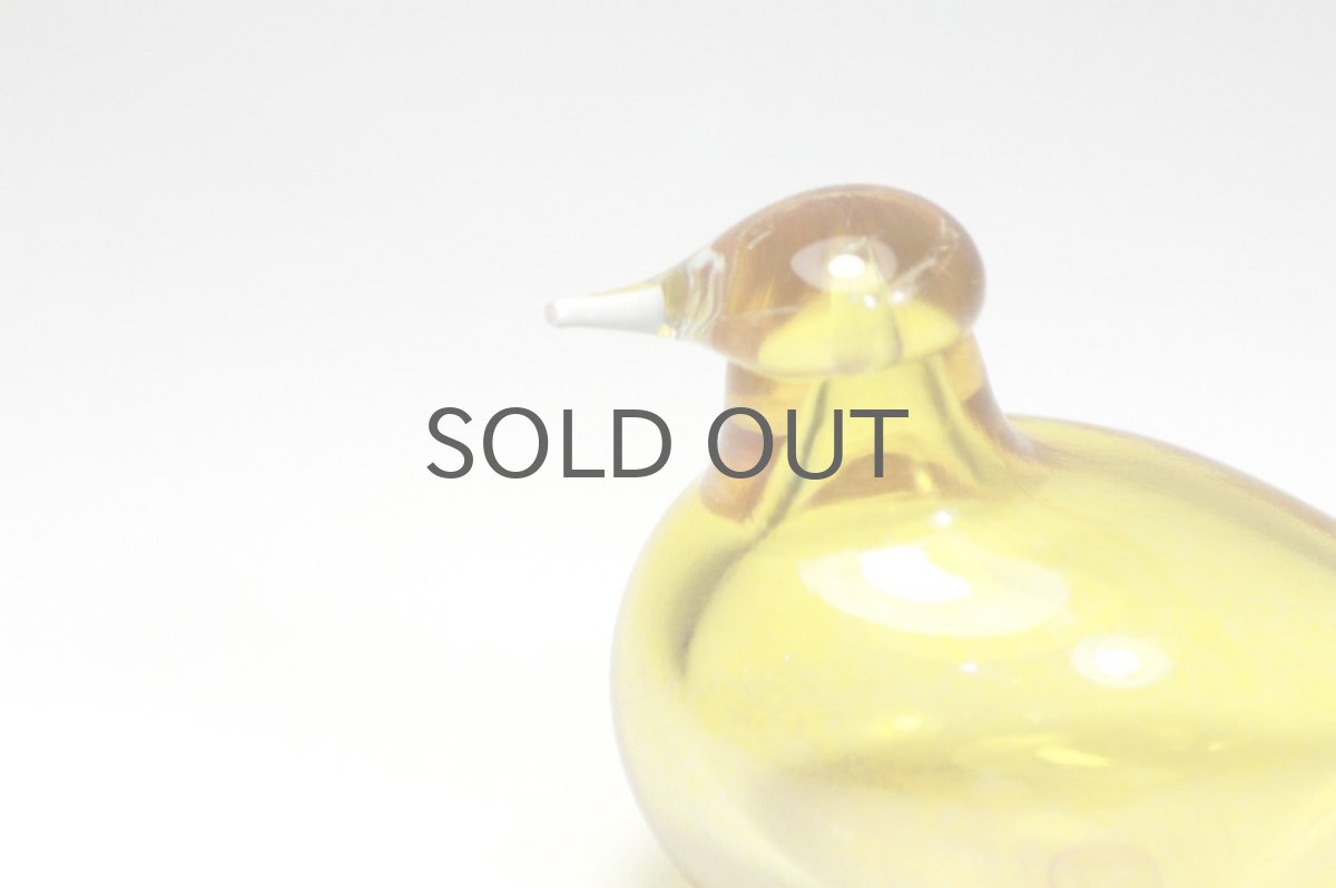画像2: 北欧アートガラス/iittala/イッタラバード/Oiva Toikka/オイバトイッカ/ Little tern/Golden-Crested Kinglet/イエロー (2)