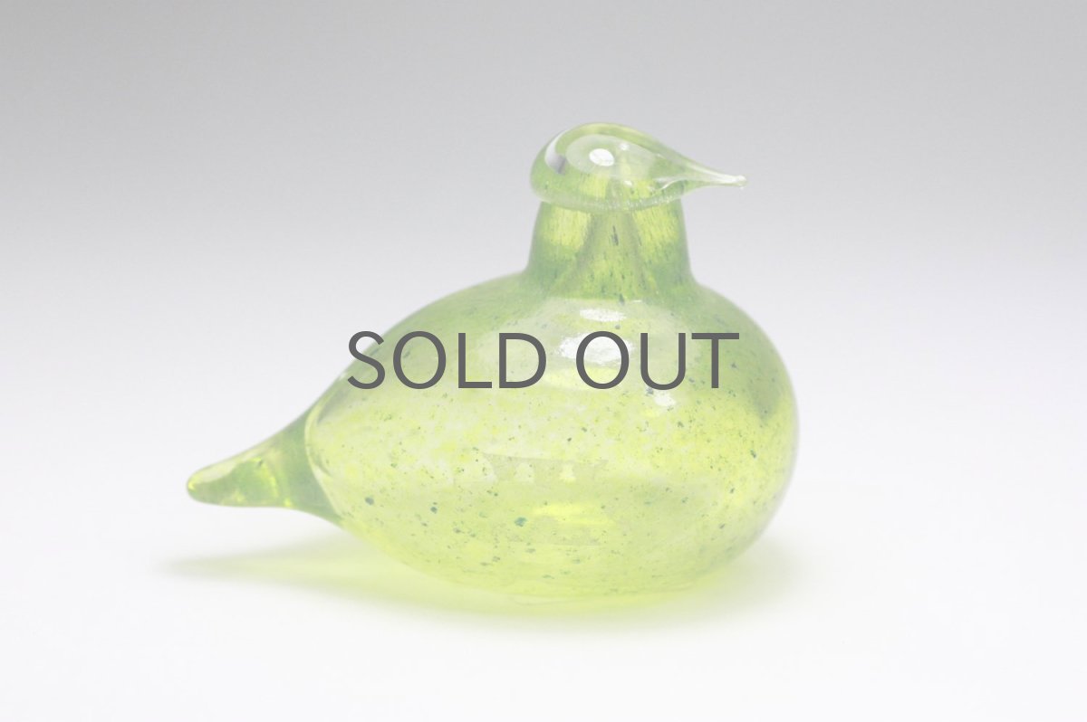 画像3: 北欧アートガラス/iittala/イッタラバード/Oiva Toikka/オイバトイッカ/Golden-Crested Kinglet/グリーン (3)