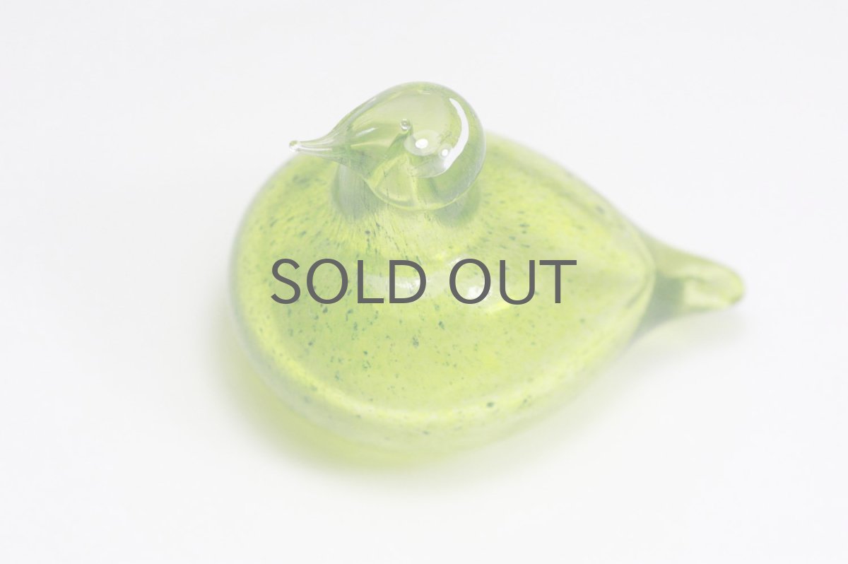 画像4: 北欧アートガラス/iittala/イッタラバード/Oiva Toikka/オイバトイッカ/Golden-Crested Kinglet/グリーン (4)