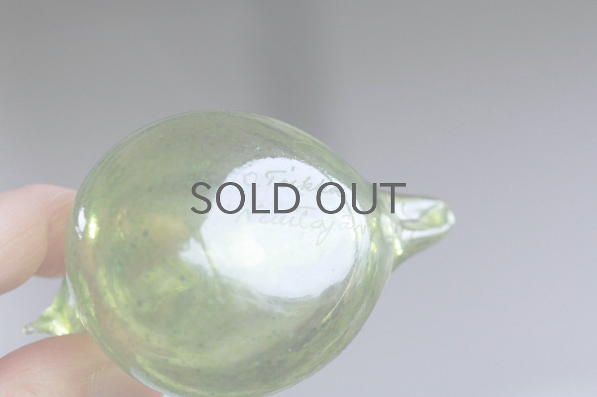 画像5: 北欧アートガラス/iittala/イッタラバード/Oiva Toikka/オイバトイッカ/Golden-Crested Kinglet/グリーン (5)