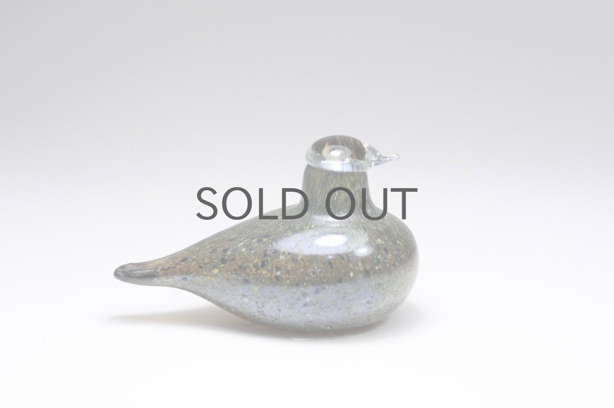 画像2: 北欧アートガラス/iittala/イッタラバード/Oiva Toikka/オイバトイッカ/Golden-Crested Kinglet/ブラウン系 (2)