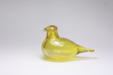 画像1: 北欧アートガラス/iittala/イッタラバード/Oiva Toikka/オイバトイッカ/ Little tern/Golden-Crested Kinglet/イエロー (1)