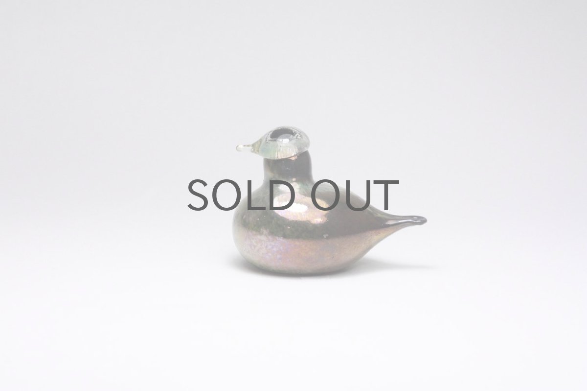 画像1: 北欧アートガラス/iittala/イッタラバード/Oiva Toikka/オイバトイッカ/Golden-Crested Kinglet/ラスタ (1)