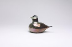 画像1: 北欧アートガラス/iittala/イッタラバード/Oiva Toikka/オイバトイッカ/Golden-Crested Kinglet/ラスタ (1)