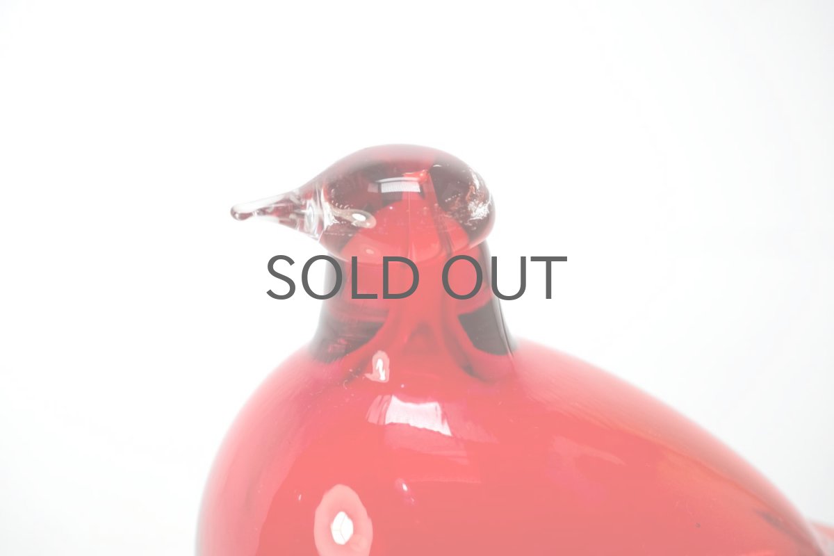 画像2: 北欧アートガラス/ビンテージガラス/Oiva Toikka/オイバ・トイッカ/iittala/イッタラ/Birds/バード/ little turn/リトルターン/ヌータヤルビレッド (2)