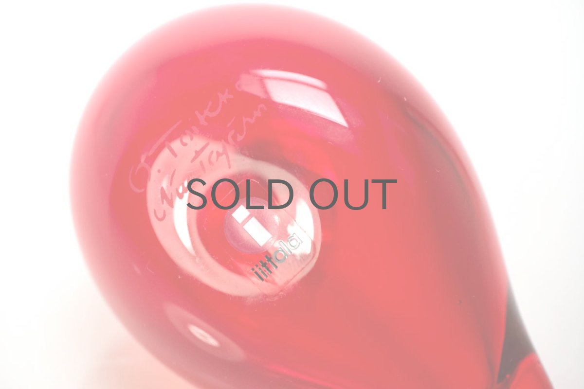 画像7: 北欧アートガラス/ビンテージガラス/Oiva Toikka/オイバ・トイッカ/iittala/イッタラ/Birds/バード/ little turn/リトルターン/ヌータヤルビレッド (7)