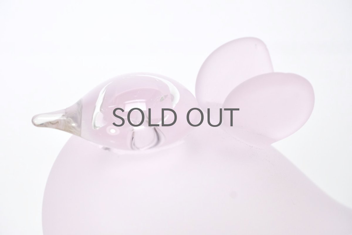 画像2: 北欧アートガラス/ビンテージガラス/Oiva Toikka/オイバ・トイッカ/iittala/イッタラ/Birds/バード/Baby Pink /ベイビーピンク (2)