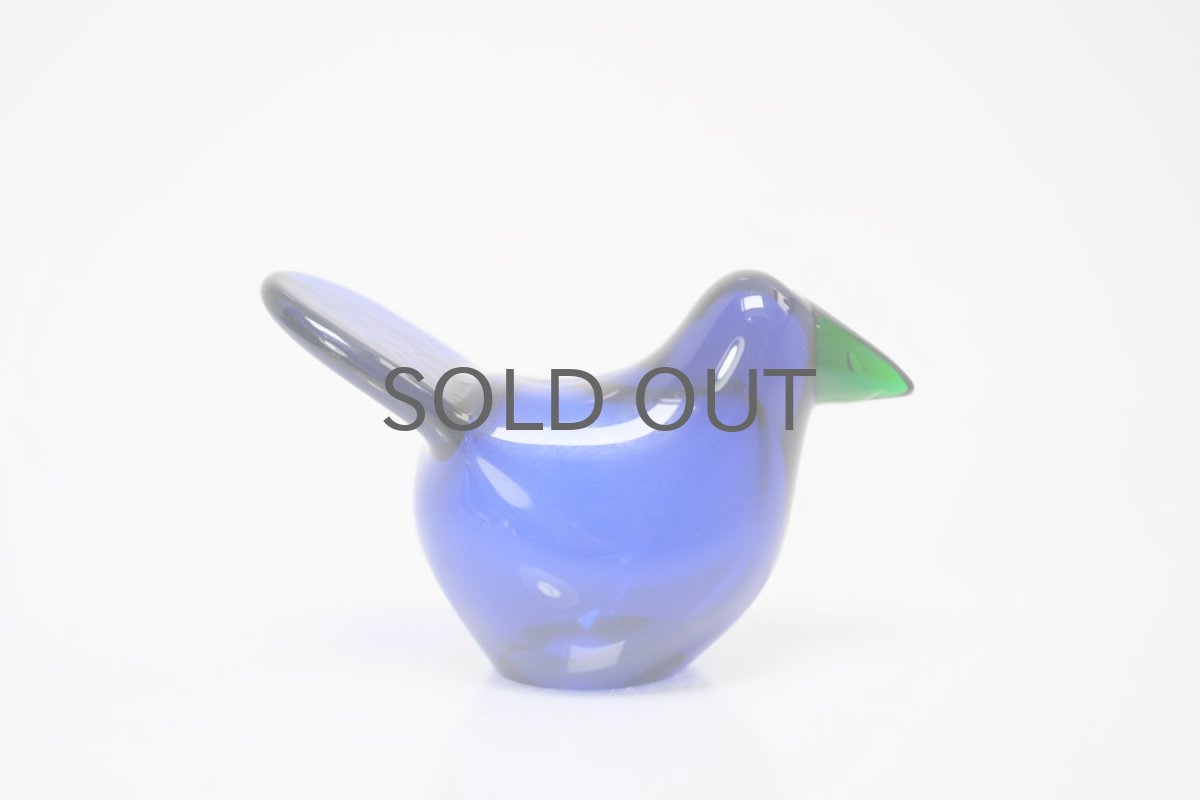 画像5: 北欧アートガラス/ビンテージガラス/Oiva Toikka/オイバ・トイッカ/Nuutajarvi/ヌータヤルヴィ/Sieppo/シエッポ/ロイヤルブルー (5)