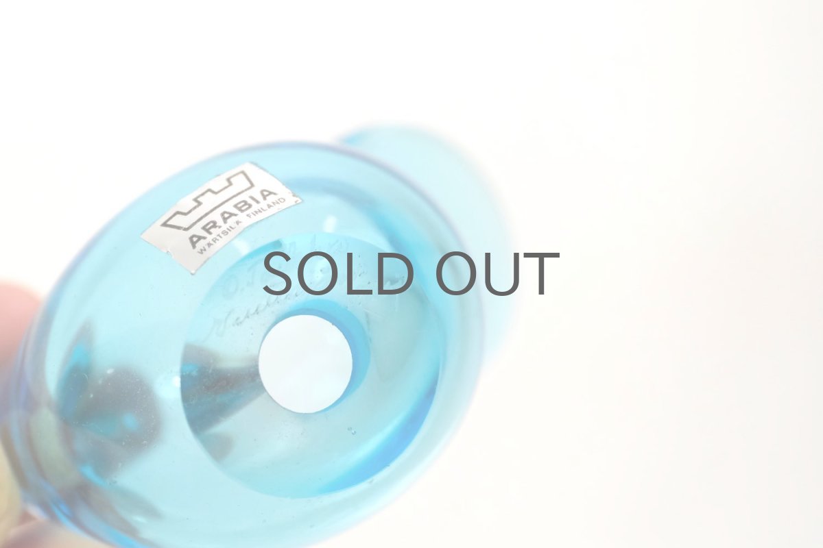 画像5: 北欧アートガラス/ビンテージガラス/Oiva Toikka/オイバ・トイッカ/Nuutajarvi/ヌータヤルヴィ/Sieppo/シエッポ/ターコイズブルー (5)