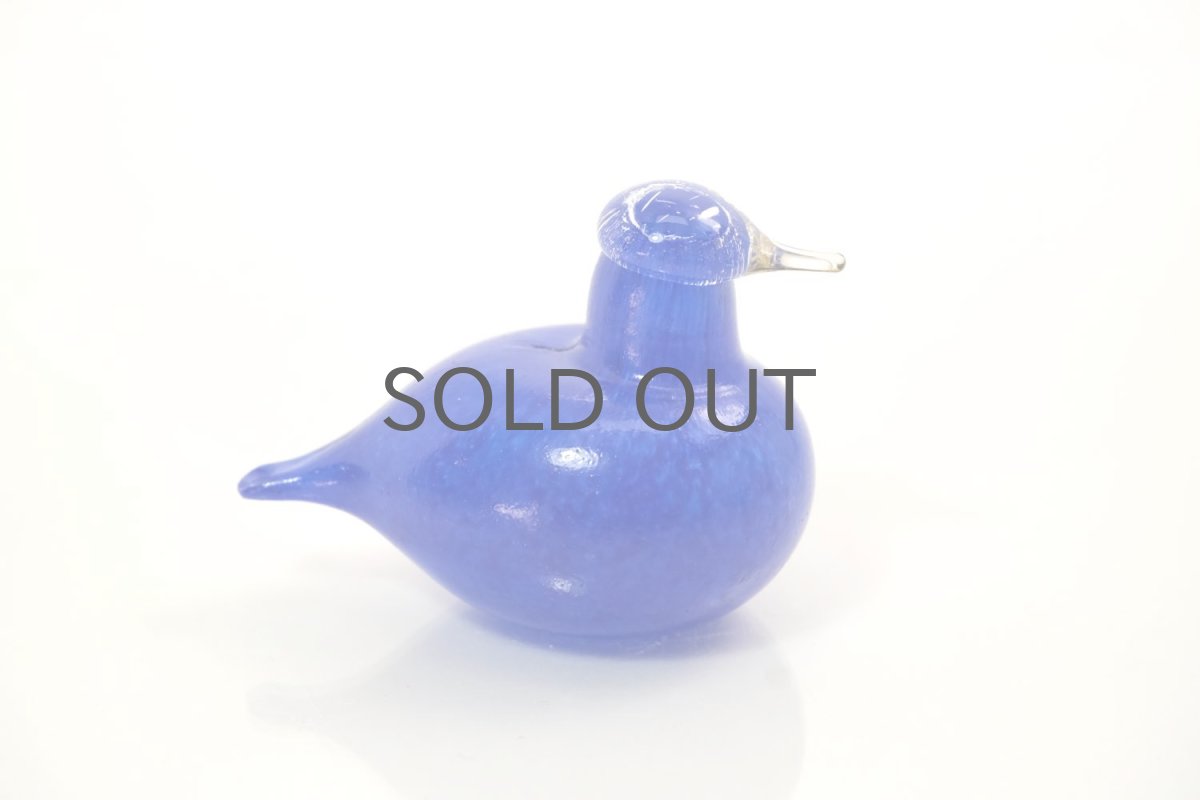 画像3: 北欧アートガラス/iittala/イッタラバード/Oiva Toikka/オイバトイッカ/Golden-Crested Kinglet/ブルー (3)
