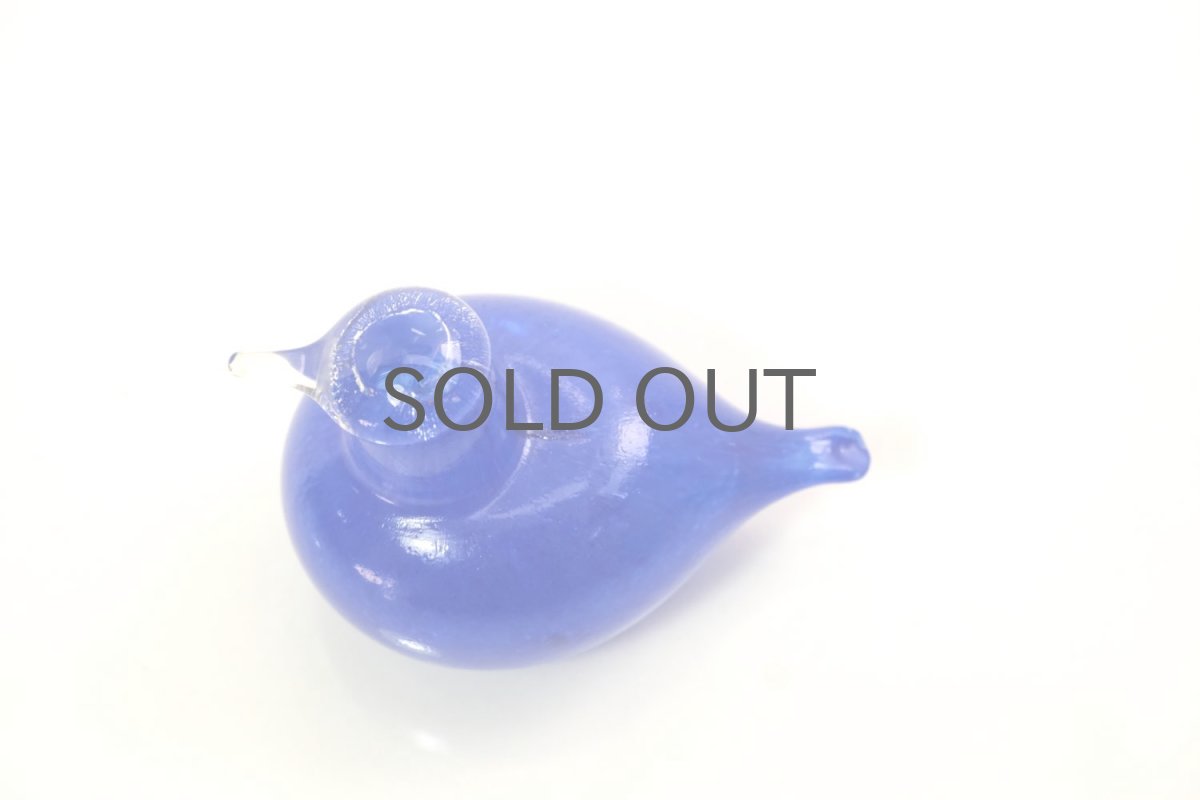 画像4: 北欧アートガラス/iittala/イッタラバード/Oiva Toikka/オイバトイッカ/Golden-Crested Kinglet/ブルー (4)