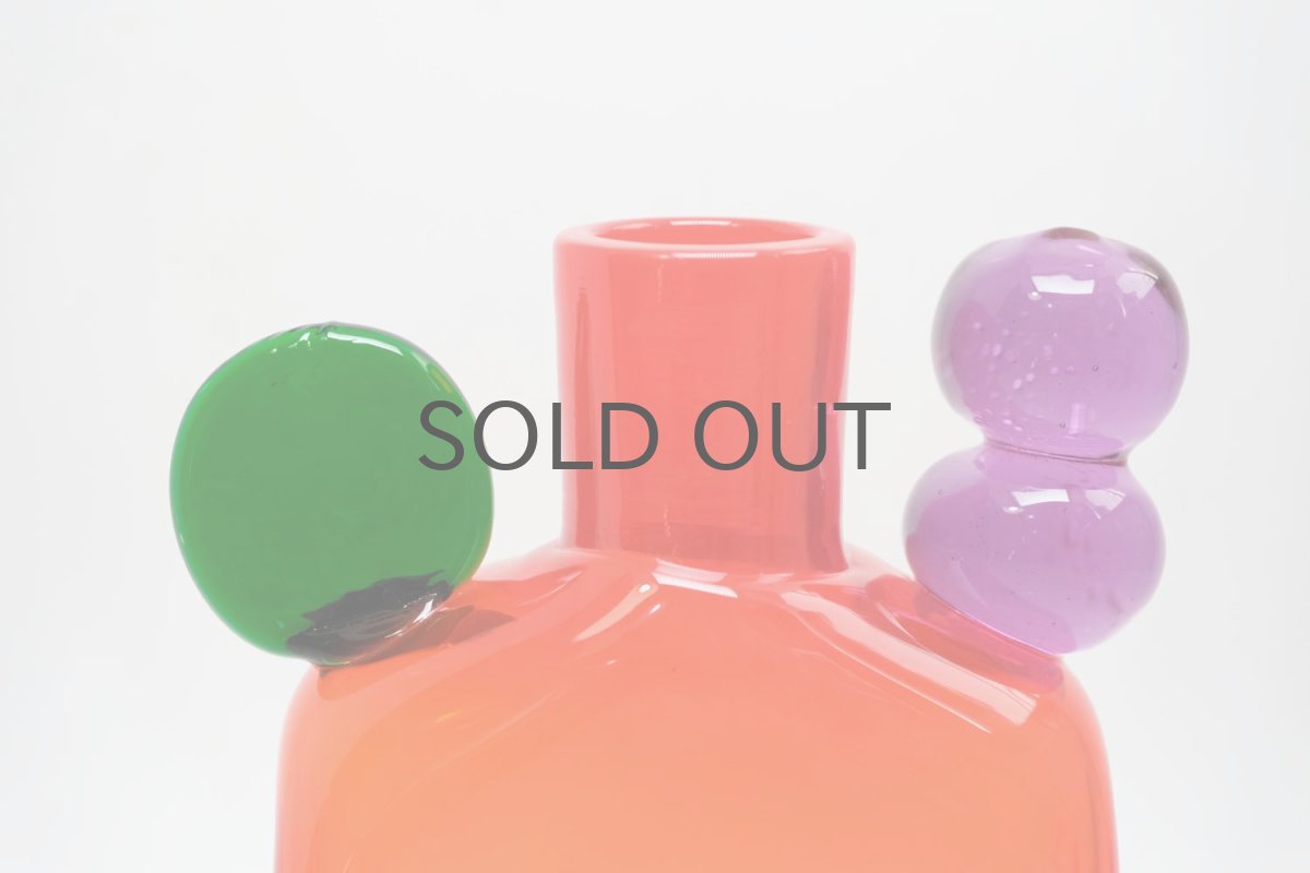 画像3: 北欧アートガラス/ビンテージガラス/Oiva Toikka/オイバ・トイッカ/Nuutajarvi/ニュータルヤルヴィ/ Pampula/PomPom Bottle/ポンポンボトル/N526/ニュータルヤルヴィレッド (3)