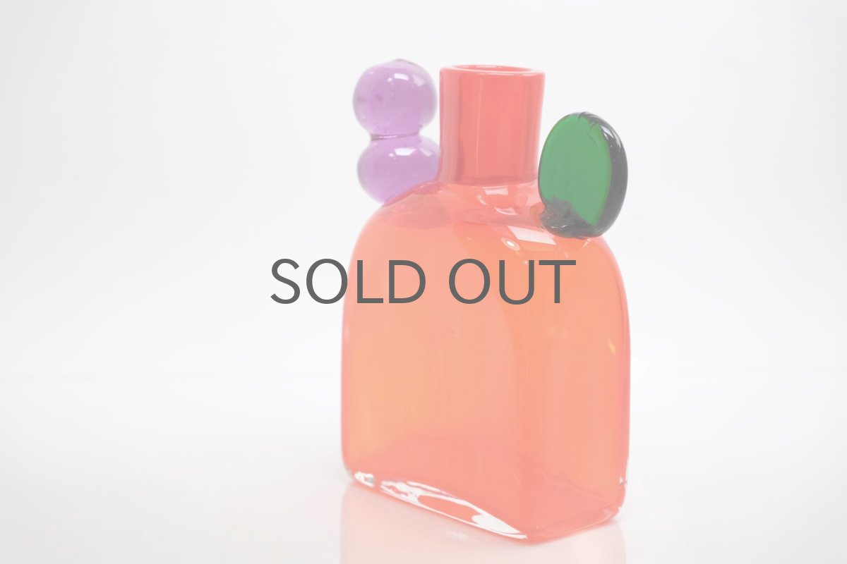 画像2: 北欧アートガラス/ビンテージガラス/Oiva Toikka/オイバ・トイッカ/Nuutajarvi/ニュータルヤルヴィ/ Pampula/PomPom Bottle/ポンポンボトル/N526/ニュータルヤルヴィレッド (2)