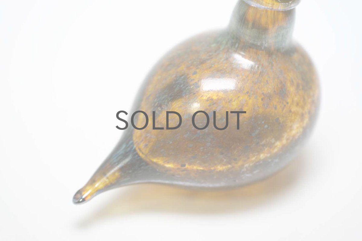 画像4: 北欧アートガラス/iittala/イッタラバード/Oiva Toikka/オイバトイッカ/Golden-Crested Kinglet/ラスタ半透明 (4)