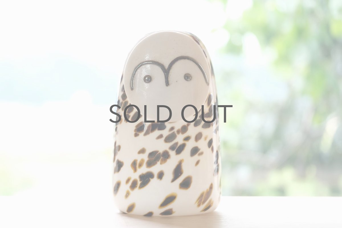 画像1: 北欧アートガラス/ビンテージガラス/Oiva Toikka/オイバ・トイッカ/iittala/イッタラ/Birds/バード/Snow Owl/スノーオウル (1)