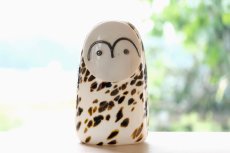 画像1: 北欧アートガラス/ビンテージガラス/Oiva Toikka/オイバ・トイッカ/iittala/イッタラ/Birds/バード/Snow Owl/スノーオウル (1)