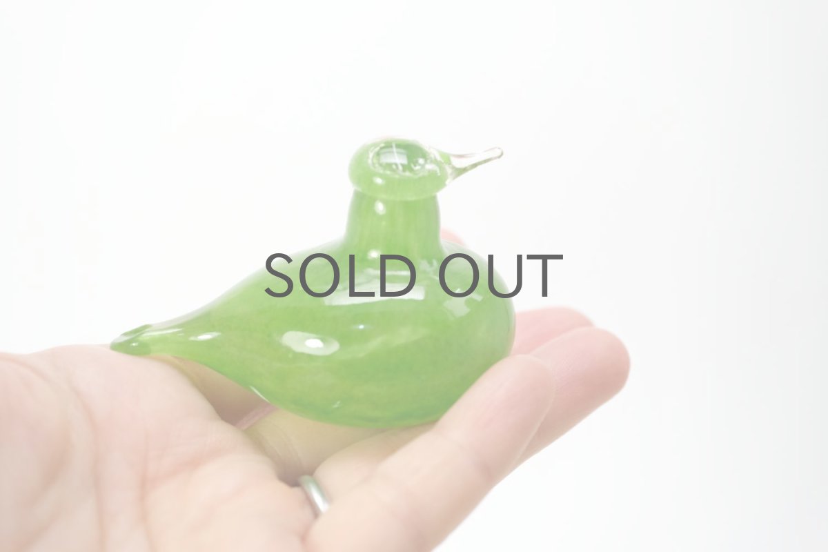 画像7: 北欧アートガラス/iittala/イッタラバード/Oiva Toikka/オイバトイッカ/Golden-Crested Kinglet/ライムグリーン (7)
