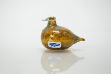 画像1: 北欧アートガラス/iittala/イッタラバード/Oiva Toikka/オイバトイッカ/Golden-Crested Kinglet/ラスタ半透明 (1)