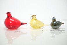 画像8: 北欧アートガラス/iittala/イッタラバード/Oiva Toikka/オイバトイッカ/Little tern/Golden-Crested Kinglet/リトルターンとゴールデンクレステッドの中間サイズ (8)