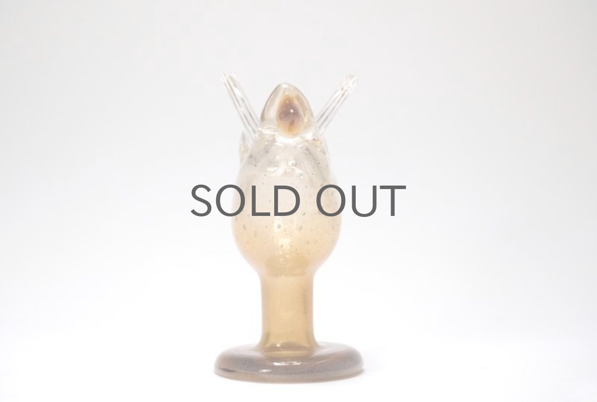 画像9: 北欧アートガラス/ビンテージガラス/Oiva Toikka/オイバ・トイッカ/Nuutajarv/ヌータヤルヴィ/Sieppo/シエッポスタンド/貴重色ハニー (9)