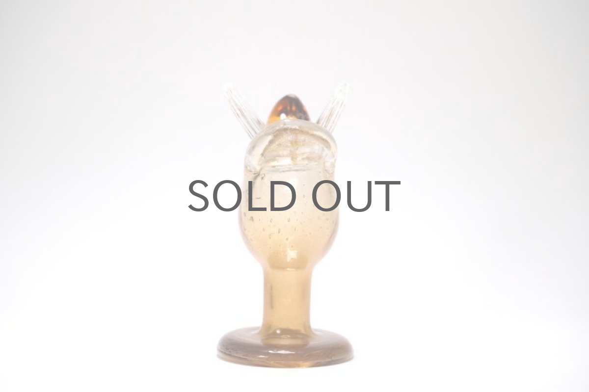 画像10: 北欧アートガラス/ビンテージガラス/Oiva Toikka/オイバ・トイッカ/Nuutajarv/ヌータヤルヴィ/Sieppo/シエッポスタンド/貴重色ハニー (10)