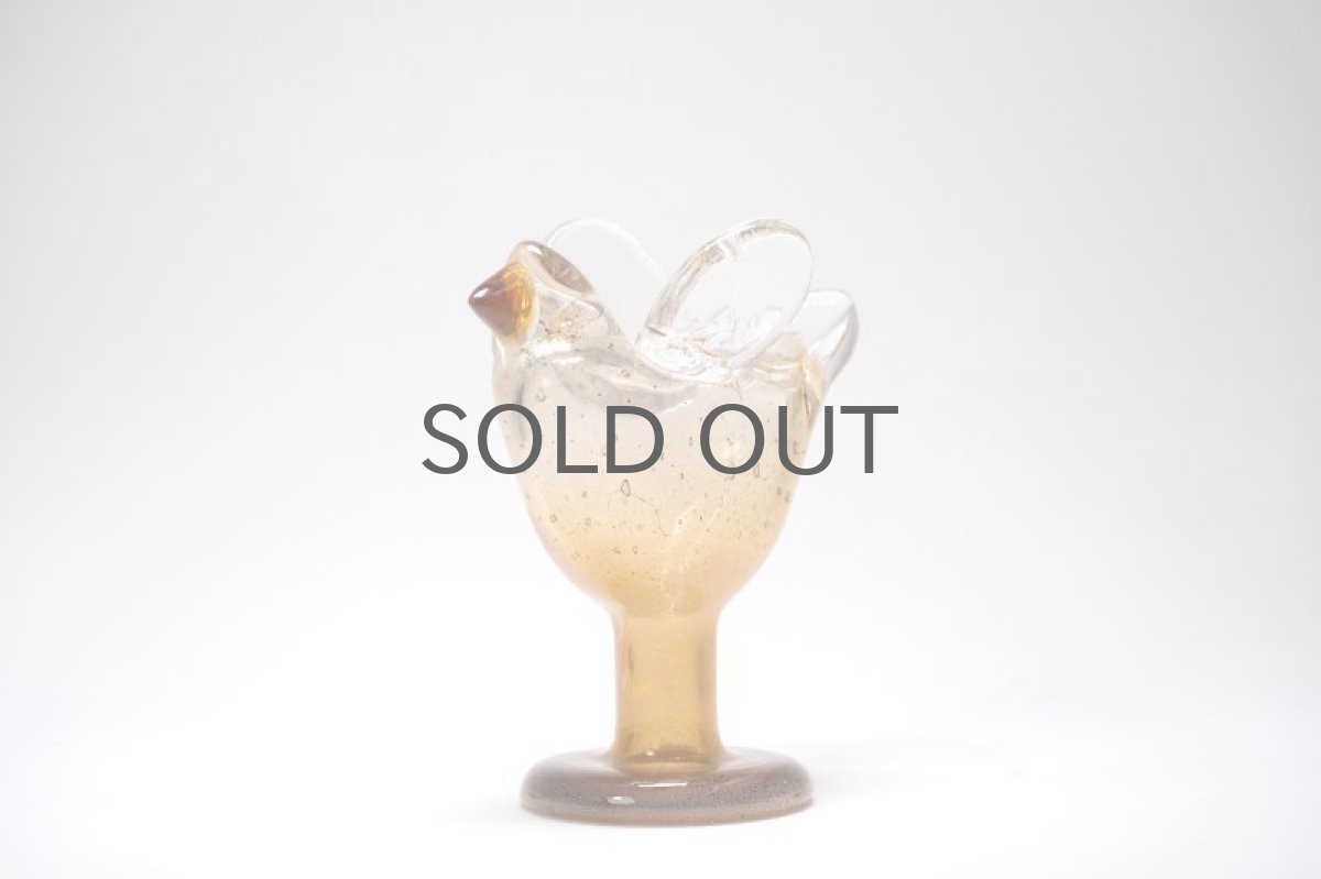 画像5: 北欧アートガラス/ビンテージガラス/Oiva Toikka/オイバ・トイッカ/Nuutajarv/ヌータヤルヴィ/Sieppo/シエッポスタンド/貴重色ハニー (5)