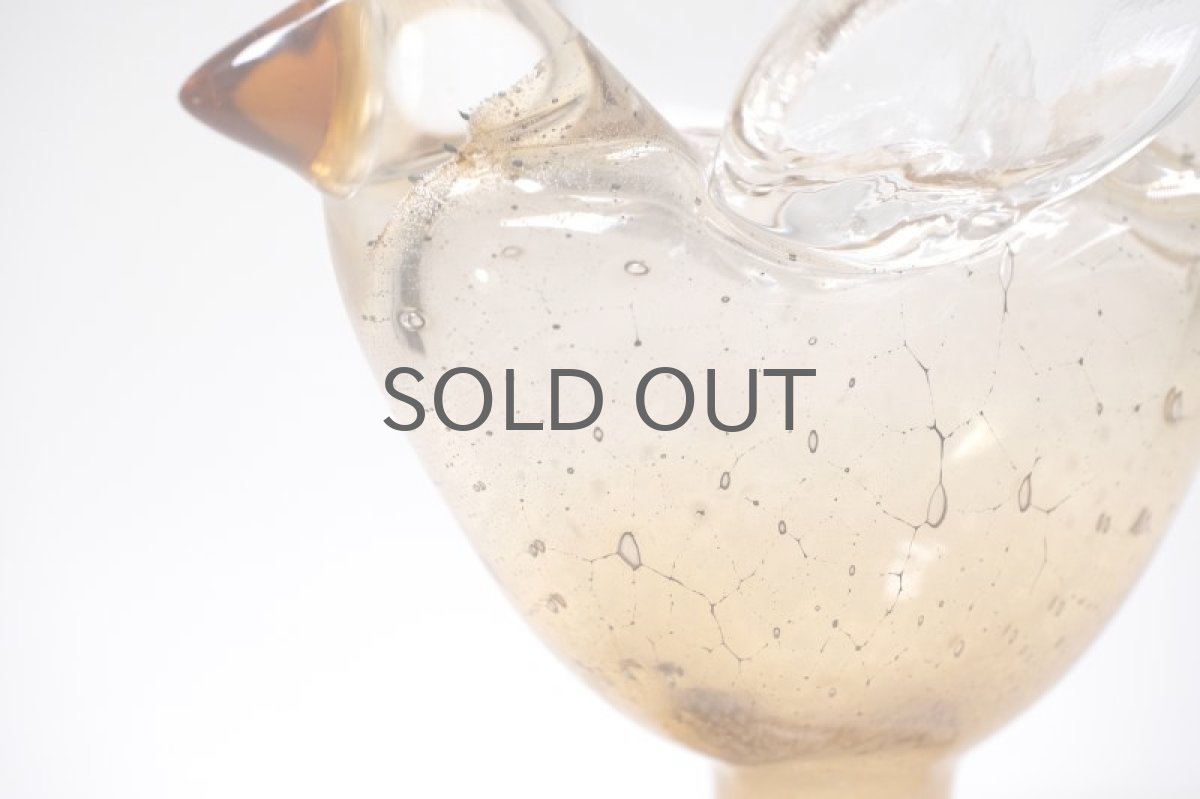 画像3: 北欧アートガラス/ビンテージガラス/Oiva Toikka/オイバ・トイッカ/Nuutajarv/ヌータヤルヴィ/Sieppo/シエッポスタンド/貴重色ハニー (3)