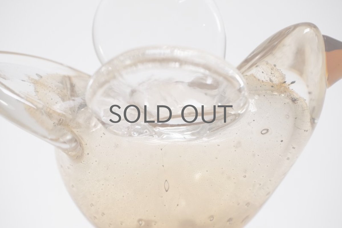 画像7: 北欧アートガラス/ビンテージガラス/Oiva Toikka/オイバ・トイッカ/Nuutajarv/ヌータヤルヴィ/Sieppo/シエッポスタンド/貴重色ハニー (7)