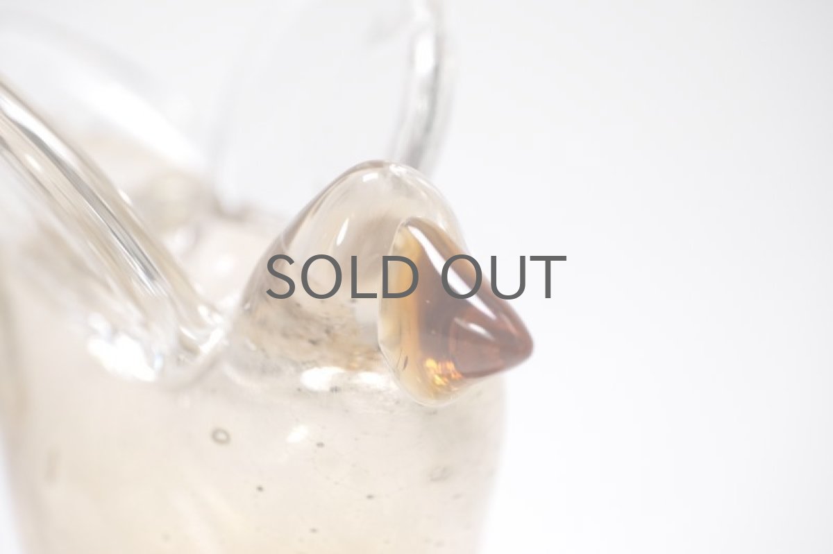 画像4: 北欧アートガラス/ビンテージガラス/Oiva Toikka/オイバ・トイッカ/Nuutajarv/ヌータヤルヴィ/Sieppo/シエッポスタンド/貴重色ハニー (4)