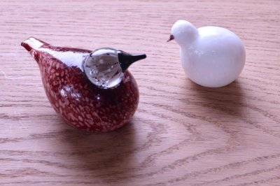 画像1: 北欧アートガラス/ビンテージガラス/Oiva Toikka/オイバ・トイッカ/iittala/イッタラ/Birds/バード/Downy Chick