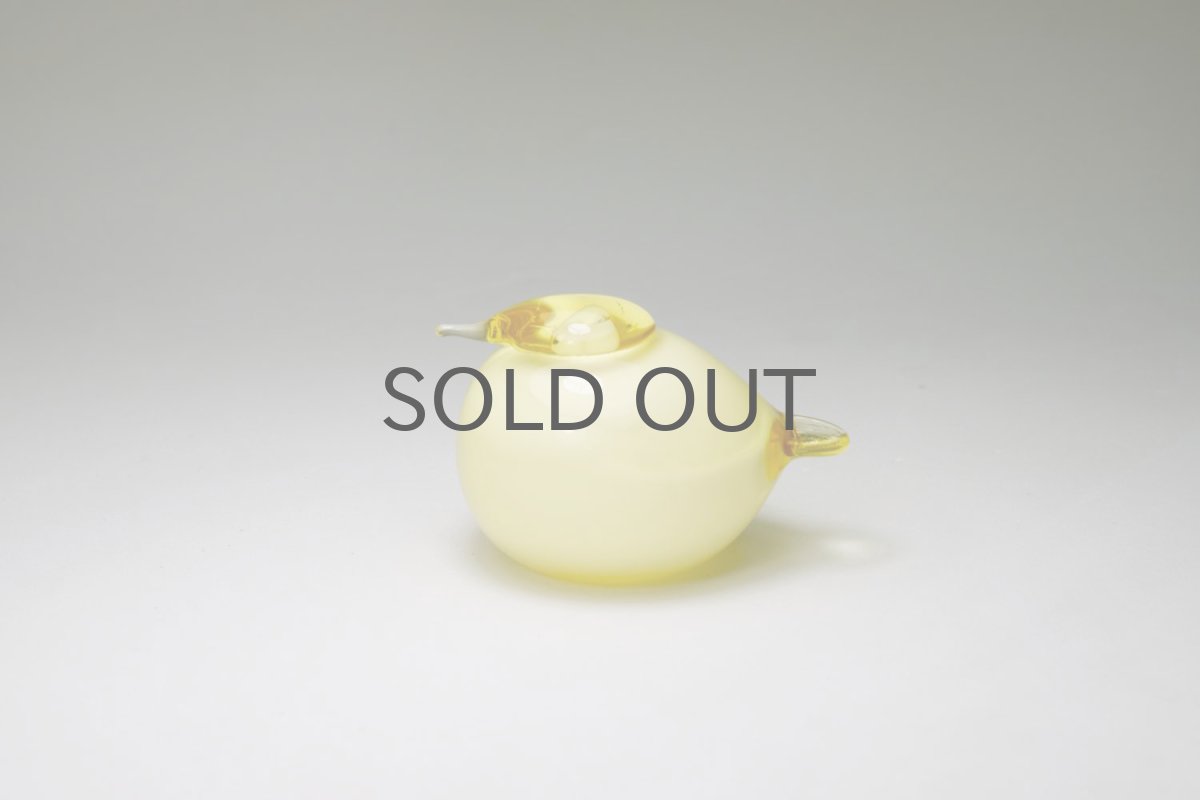 画像1: 北欧アートガラス/iittala/イッタラバード/Oiva Toikka/オイバトイッカ/iittala/イッタラ/Birds/バード/Puffball/パフボール/イエロー (1)
