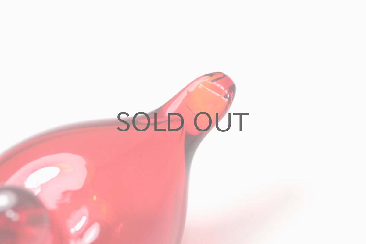 画像5: 北欧アートガラス/ビンテージガラス/Oiva Toikka/オイバ・トイッカ/iittala/イッタラ/Birds/バード/ little turn/リトルターン/ヌータヤルビレッド (5)