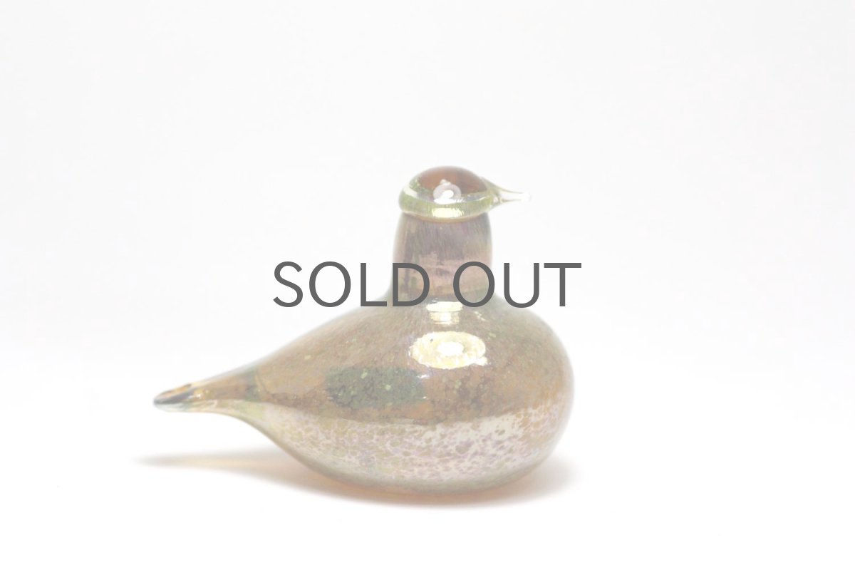 画像4: 北欧アートガラス/iittala/イッタラバード/Oiva Toikka/オイバトイッカ/Golden-Crested Kinglet/ライトブラウン (4)